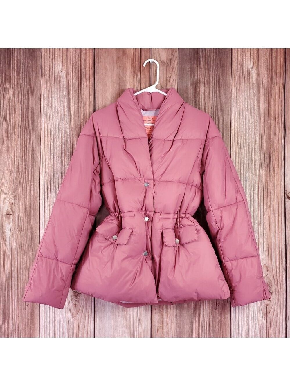 NWT J Crew Signature Puffer Womens Size XS Primaloft Collection Pink Jacket Warm